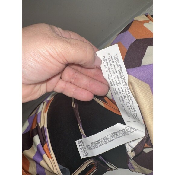 ZARA Geometric print cut out body suit Size L Bathing Suit Beach Pool Tanning - Picture 9 of 13